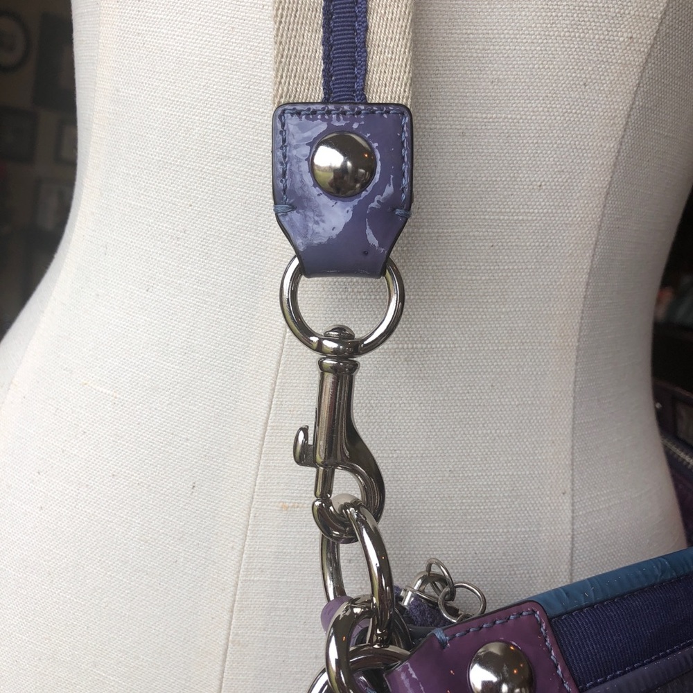 Coach Poppy purple ombre violet cross body bag - Picture 9 of 16
